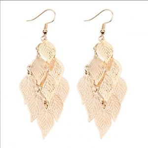 Brand New Filigree Layer Drop Earrings